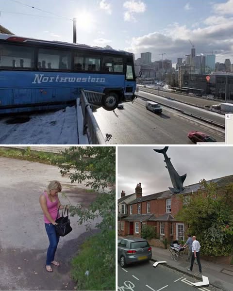 30+ Bizarre Moments Captured By Google Street View Cameras